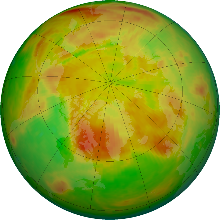 Arctic ozone map for 11 May 1989